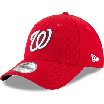 Gorra curva roja ajustable 9FORTY The League de Washington Nationals MLB de New Era