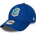 casquette-courbee-bleue-ajustable-9forty-core-el-barrio-kings-league-new-era