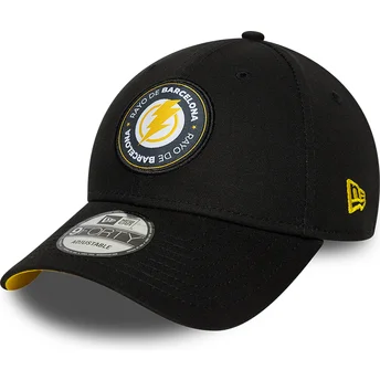 Schwarze verstellbare 9FORTY Core Curve Cap Rayo de Barcelona Kings League von New Era