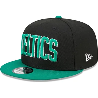 Καπέλο μαύρο και πράσινο snapback 9FIFTY Statement των Boston Celtics NBA από τη New Era