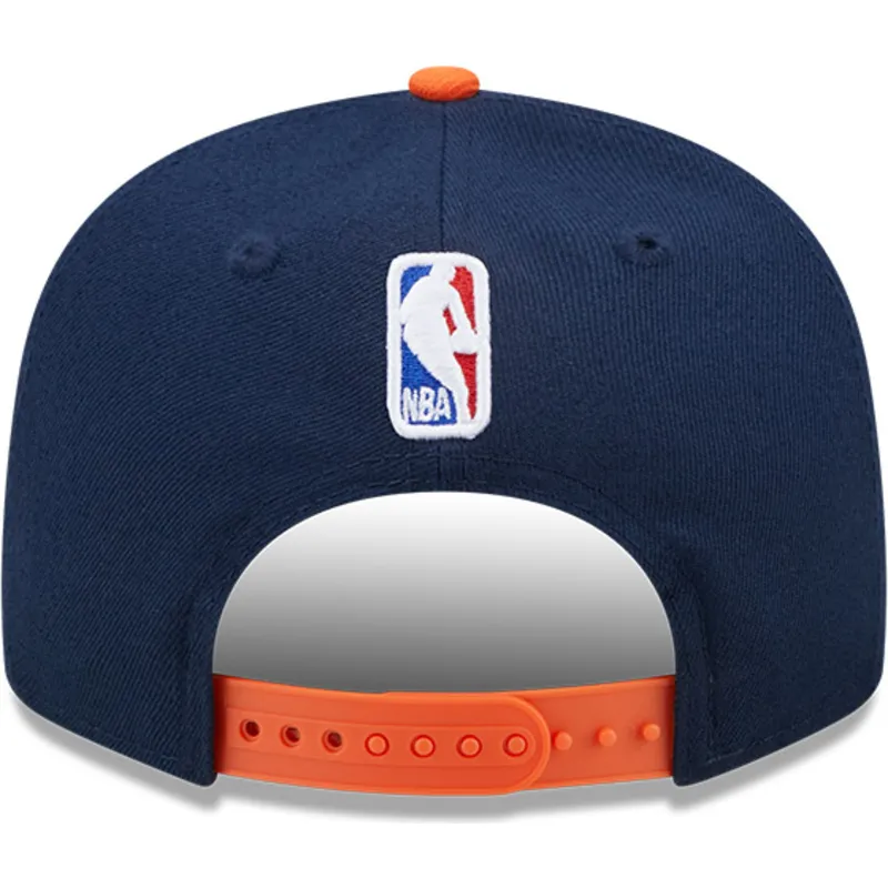 granatowo-pomaranczowa-czapka-z-daszkiem-snapback-9fifty-statement-new-york-knicks-nba-new-era