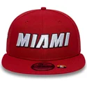 casquette-plate-rouge-snapback-9fifty-statement-miami-heat-nba-new-era