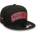 casquette-plate-noire-snapback-9fifty-statement-chicago-bulls-nba-new-era