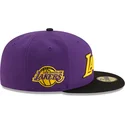 casquette-plate-violette-et-noire-ajustee-59fifty-statement-los-angeles-lakers-nba-new-era