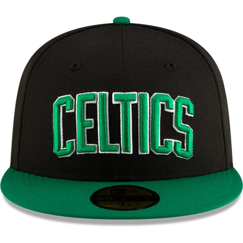 boston-celtics-nba-59fifty-statement-schwarze-und-grune-flat-cap-von-new-era