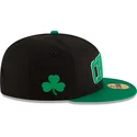 casquette-plate-noire-et-verte-ajustee-59fifty-statement-boston-celtics-nba-new-era