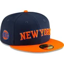 platt-keps-marinbla-och-orange-justerad-59fifty-statement-fran-new-york-knicks-nba-av-new-era