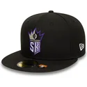 svart-justerbar-flat-keps-59fifty-classic-sacramento-kings-nba-fran-new-era