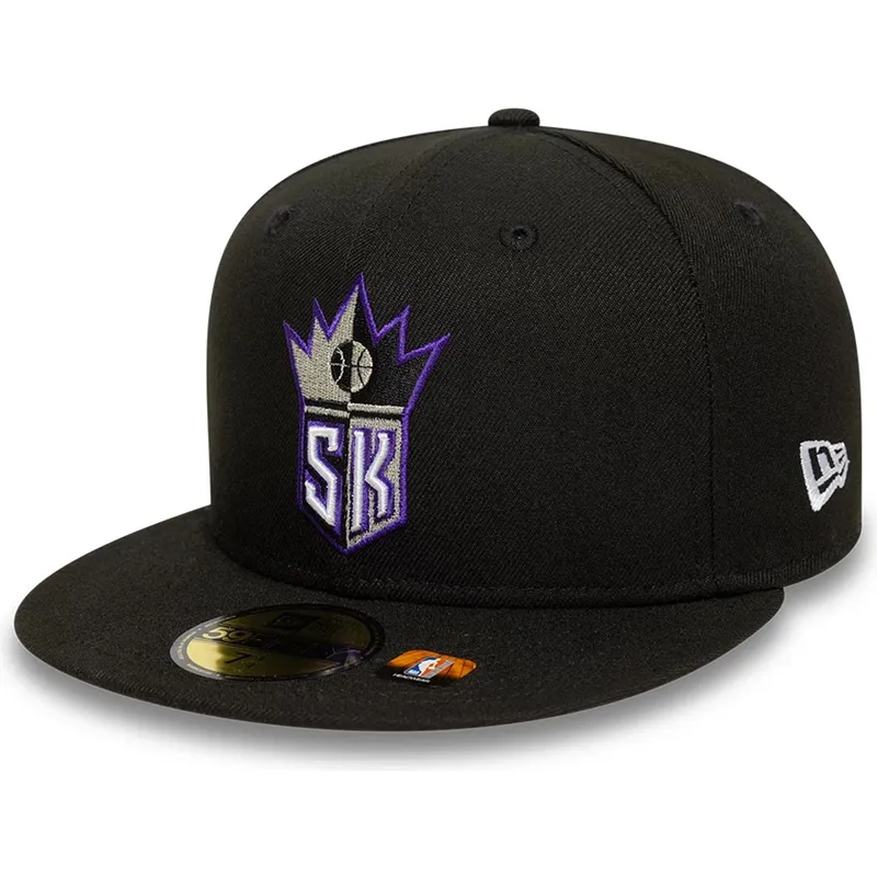 schwarze-enganliegende-59fifty-classic-flatcap-der-sacramento-kings-nba-von-new-era