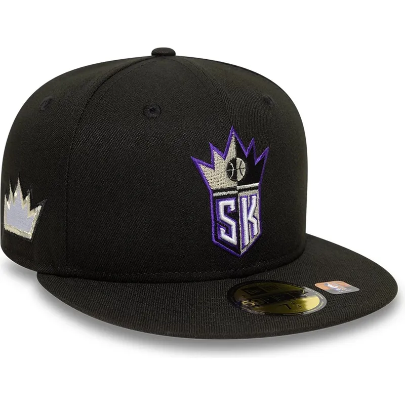 schwarze-enganliegende-59fifty-classic-flatcap-der-sacramento-kings-nba-von-new-era