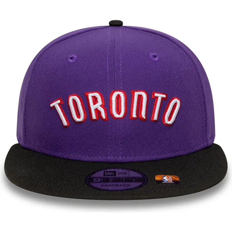violette-und-schwarze-flache-snapback-kappe-9fifty-classic-der-toronto-raptors-nba-von-new-era