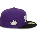 casquette-plate-violette-et-noire-ajustee-59fifty-classic-sacramento-kings-nba-new-era