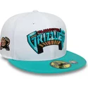 casquette-plate-blanche-et-verte-ajustee-59fifty-classic-memphis-grizzlies-nba-new-era