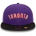 gorra-plana-violeta-y-negra-ajustada-59fifty-classic-de-toronto-raptors-nba-de-new-era