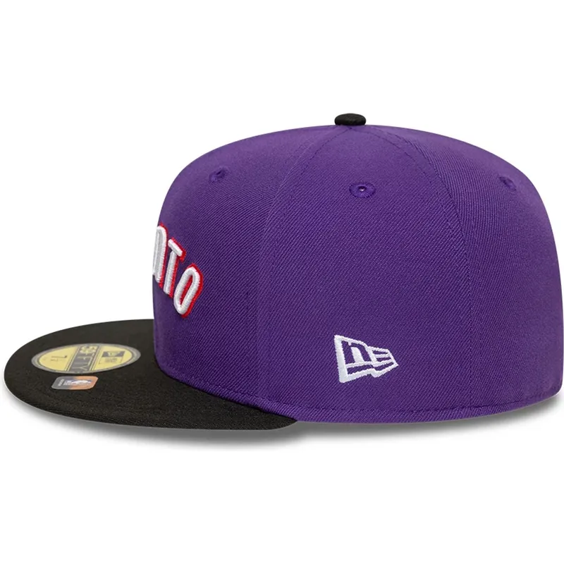 violette-und-schwarze-anliegende-59fifty-classic-flat-cap-der-toronto-raptors-nba-von-new-era