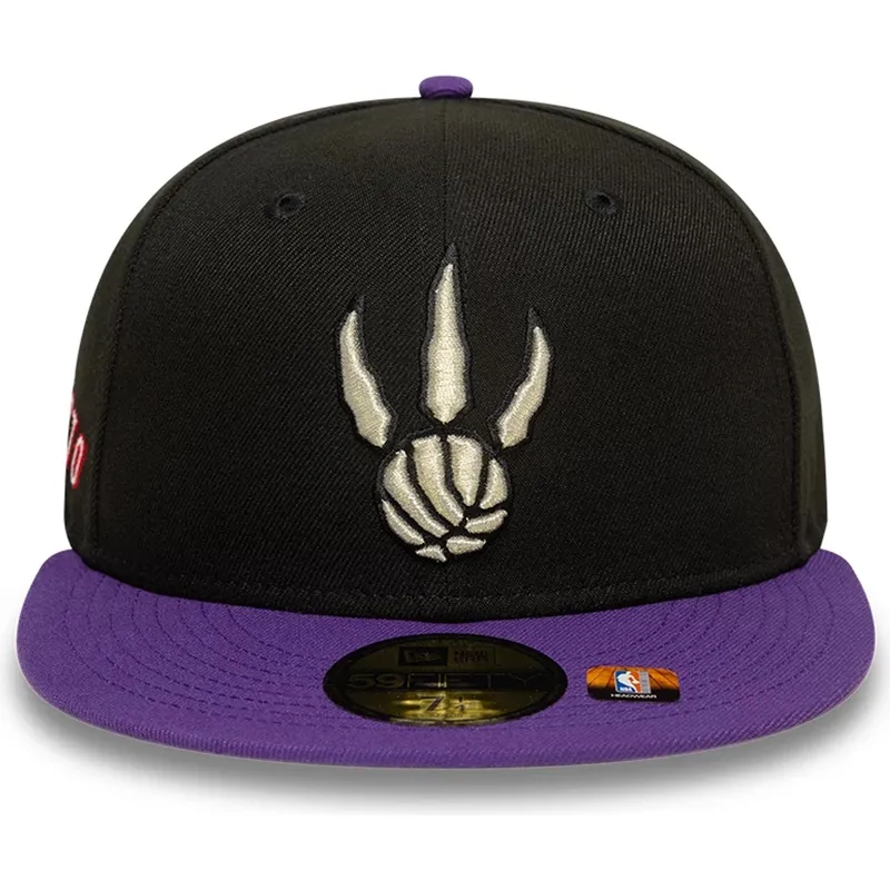 schwarze-und-violette-enganliegende-59fifty-classic-flatcap-der-toronto-raptors-nba-von-new-era