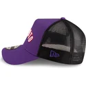 casquette-trucker-violette-et-noire-a-frame-classic-toronto-raptors-nba-new-era