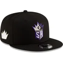 casquette-plate-noire-snapback-9fifty-classic-sacramento-kings-nba-new-era