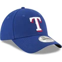 casquette-courbee-bleue-ajustable-9forty-the-league-texas-rangers-mlb-new-era