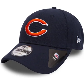 Casquette courbée bleue marine ajustable 9FORTY The League Chicago Bears NFL New Era