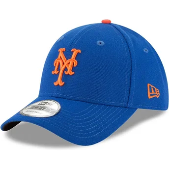 Justerbar blå kurvad keps 9FORTY The League från New York Mets MLB av New Era
