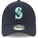 casquette-courbee-bleue-marine-ajustable-9forty-the-league-seattle-mariners-mlb-new-era