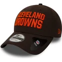 braune-verstellbare-curved-cap-9forty-the-league-der-cleveland-browns-nfl-von-new-era