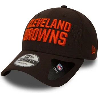 Καφέ καμπυλωτό ρυθμιζόμενο καπέλο 9FORTY The League των Cleveland Browns NFL από την New Era