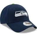 new-era-curved-brim-9forty-the-league-seattle-seahawks-nfl-adjustable-cap-marineblau