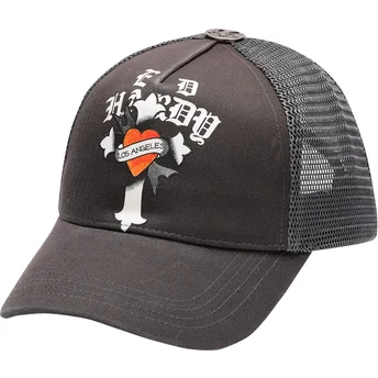 Μαύρο καπέλο τράκερ Los Angeles Cross του Ed Hardy
