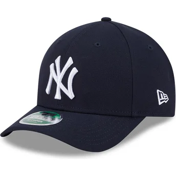 Dunkelblaue gebogene Snapback-Kappe 9FORTY M-Crown Player Replica der New York Yankees MLB von New Era