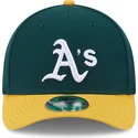 gron-och-gul-kurvad-keps-snapback-9forty-m-crown-player-replica-fran-oakland-athletics-mlb-av-new-era