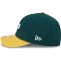 gron-och-gul-kurvad-keps-snapback-9forty-m-crown-player-replica-fran-oakland-athletics-mlb-av-new-era