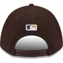 san-diego-padres-mlb-9forty-m-crown-player-replica-braune-snapback-kappe-mit-gebogenem-schirm-von-new-era