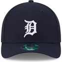 marineblaue-gebogene-snapback-kappe-9forty-m-crown-player-replica-der-detroit-tigers-mlb-von-new-era