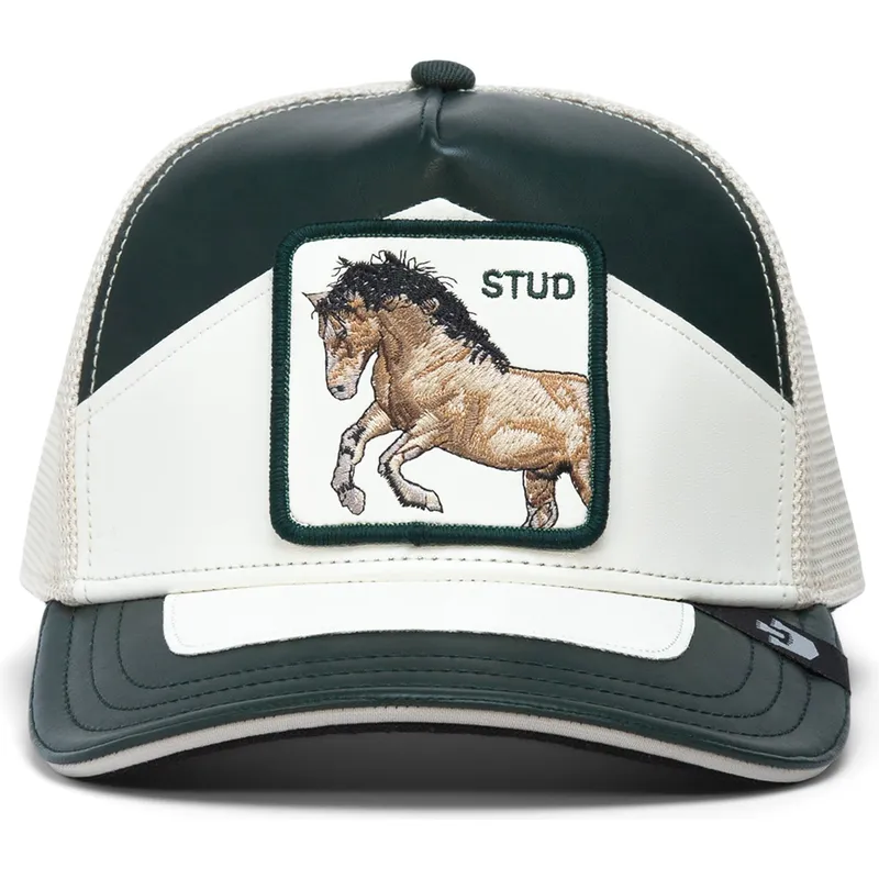 trucker-cap-schwarz-und-weiss-pferd-moto-lamba-stud-the-farm-von-goorin-bros