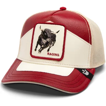 Καπέλο trucker κόκκινο και λευκό toro Moto Lamba Raging The Farm από Goorin Bros.
