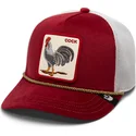 trucker-cap-rot-und-weiss-hahn-cock-garnet-rooster-the-farm-jewel-tones-von-goorin-bros