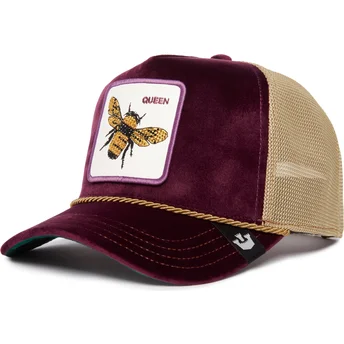 Lila Trucker-Kappe Biene Amethyst Queen The Farm Jewel Tones von Goorin Bros.