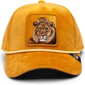 zolta-czapka-z-zakrzywionym-daszkiem-snapback-lew-lion-royalty-the-farm-od-goorin-bros