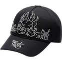 justerbar-svart-bojd-keps-flaming-skull-fran-ed-hardy