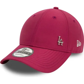 Κόκκινο κυρτό ρυθμιζόμενο καπέλο 9FORTY Flawless των Los Angeles Dodgers MLB της New Era