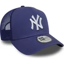 casquette-trucker-violette-9forty-a-frame-league-essential-new-york-yankees-mlb-new-era