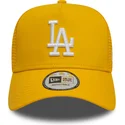 casquette-trucker-jaune-9forty-a-frame-league-essential-los-angeles-dodgers-mlb-new-era