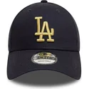 gorra-curva-azul-marino-ajustable-con-logo-dorado-9forty-metallic-de-los-angeles-dodgers-mlb-de-new-era