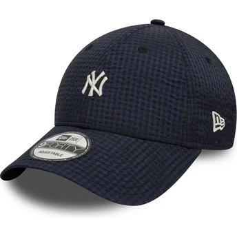 Ρυθμιζόμενο μπλε ναυτικό καπέλο 9FORTY Seersucker των New York Yankees MLB από την New Era