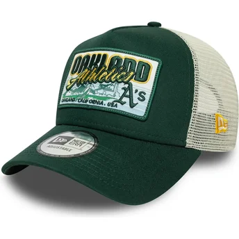 Πράσινο trucker καπέλο 9FORTY A Frame Patch των Oakland Athletics MLB από την New Era