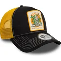 czarna-i-zolta-czapka-truckerka-9forty-a-frame-summer-patch-beat-the-heat-od-new-era