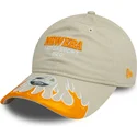 beige-verstellbare-damenkappe-9twenty-flame-visor-von-new-era