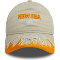 beige-verstellbare-damenkappe-9twenty-flame-visor-von-new-era